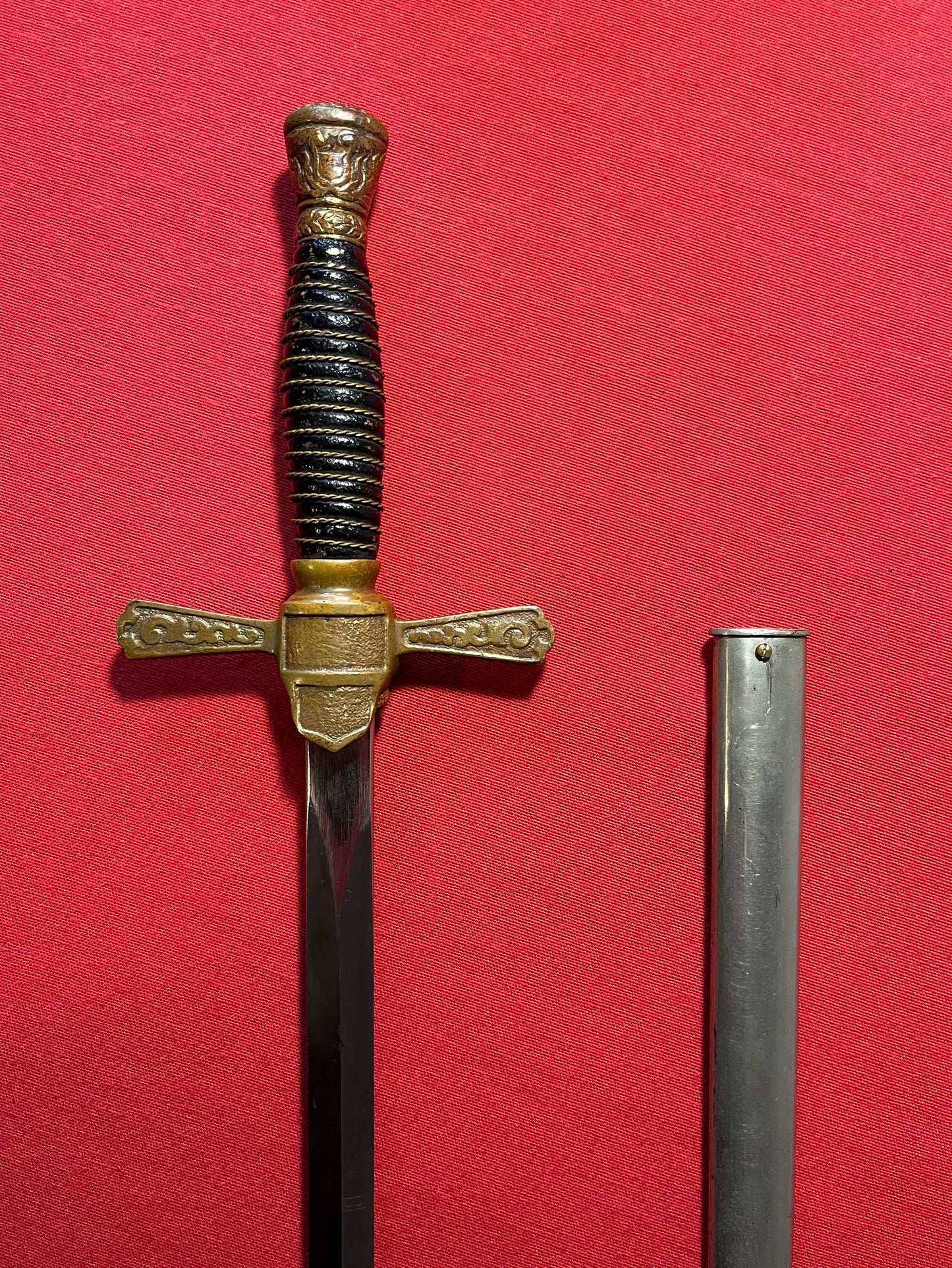 U.S 1880's Cadet Sword & Scabbard (Indian War Era)