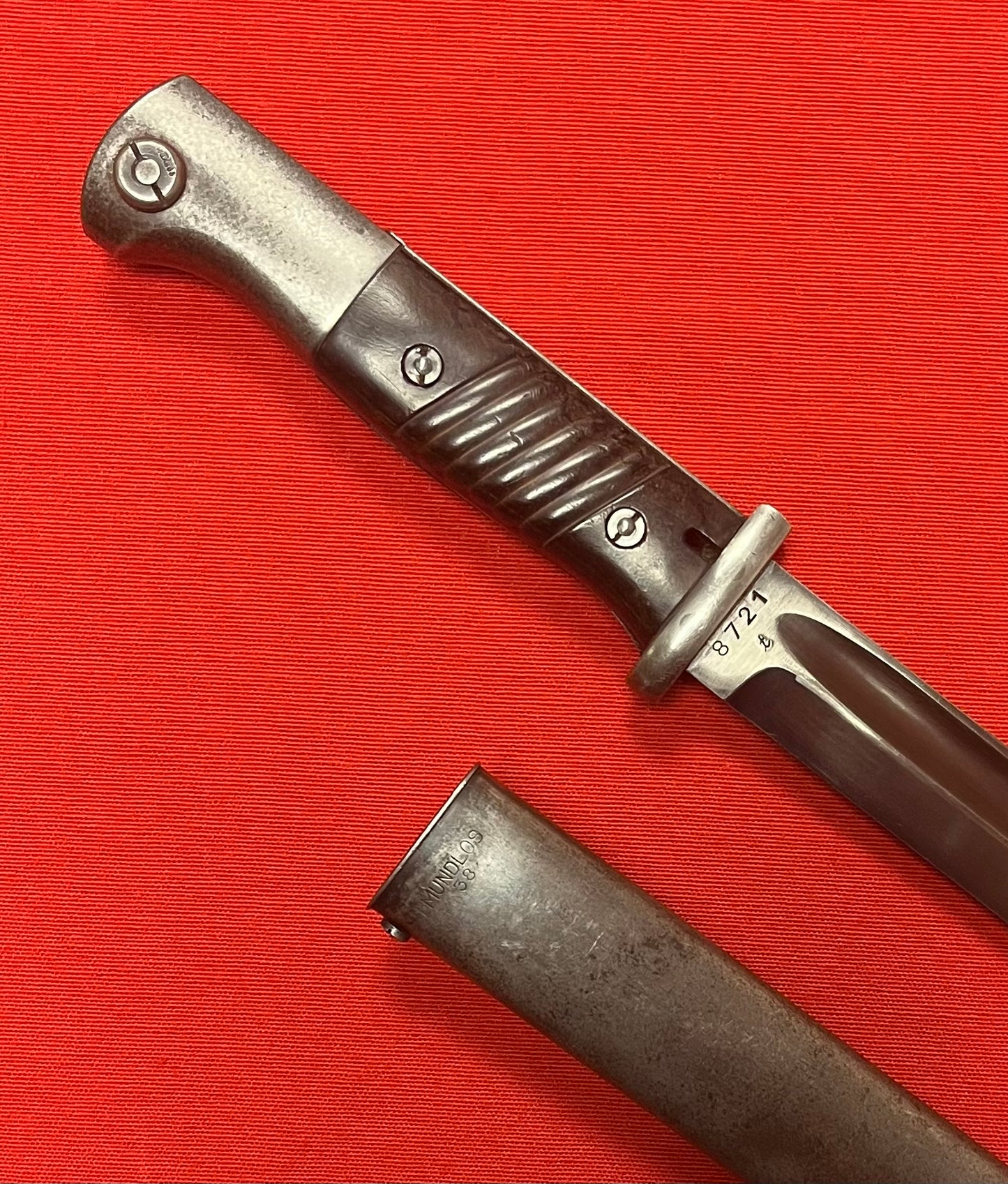 WW2 WWII German K98 Mauser Bayonet by E.U.F HORSTER 1940