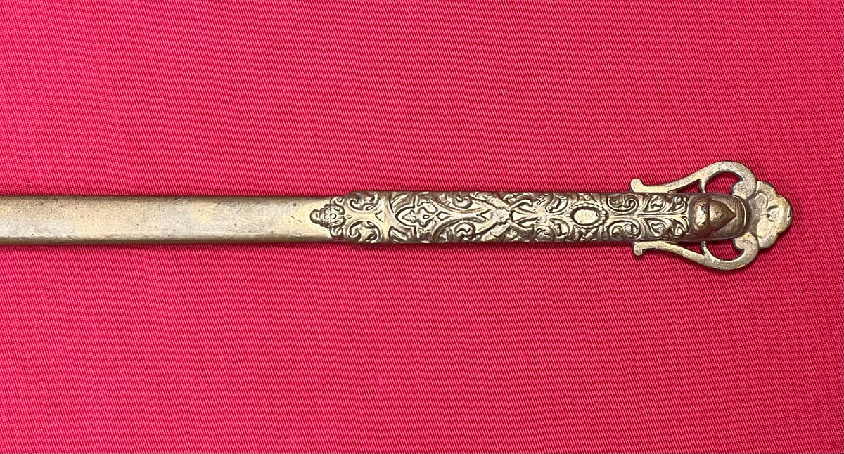 C.1872 Knights of the Golden Eagle Fraternal Masonic Sword - Engraved