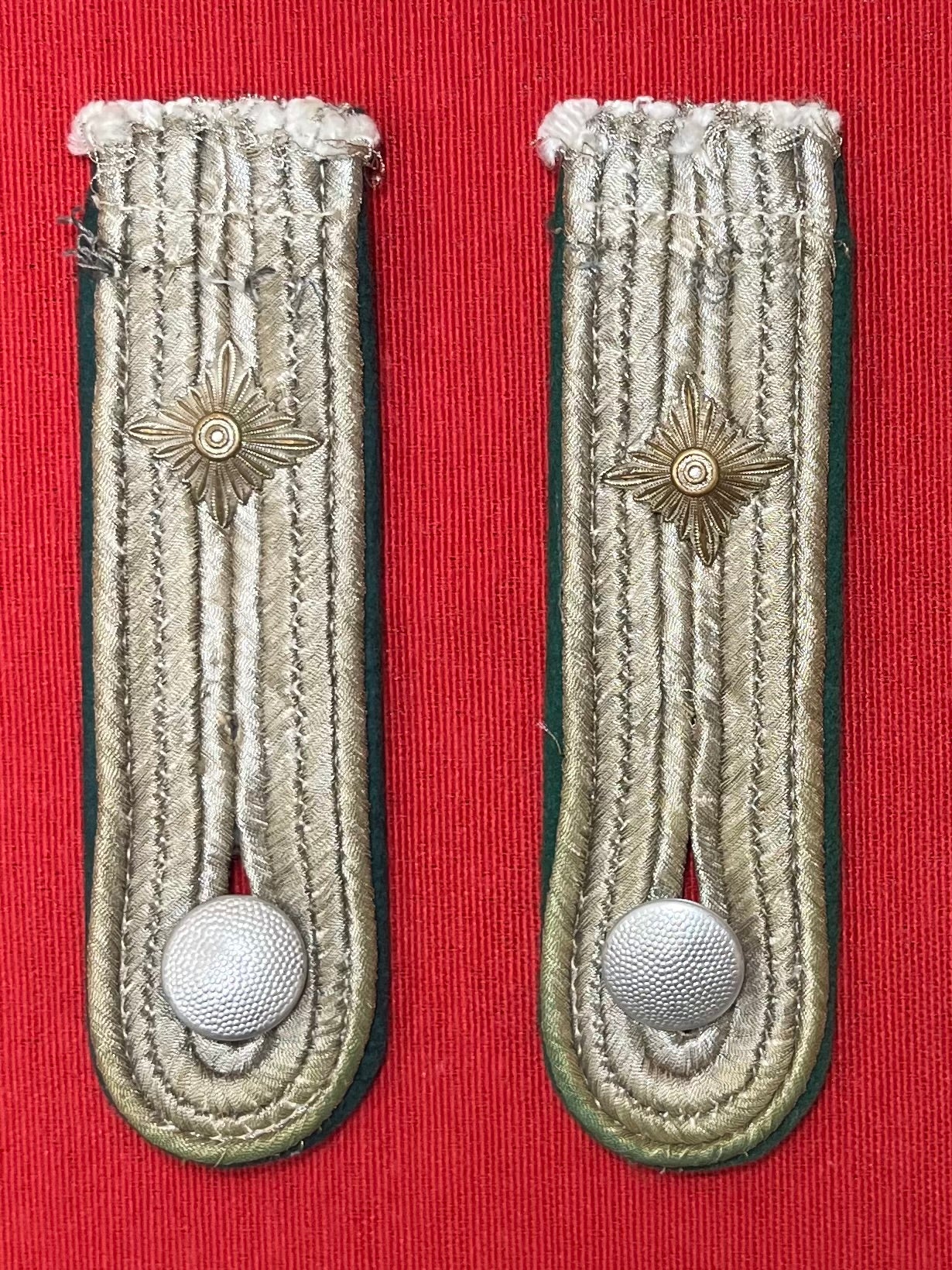 WW2 German Army Officers Uniform/Tunic Components - Shoulder Boards Buttons Aiguillette