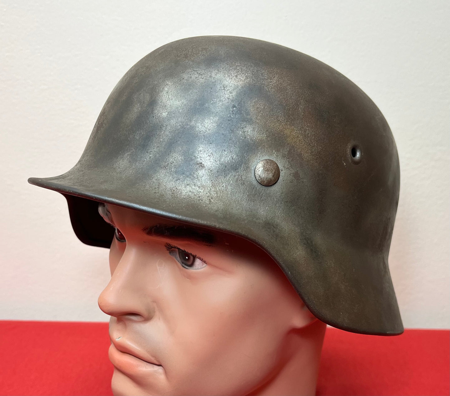 Original WWII M1940 German Army Helmet W/ Liner & Name