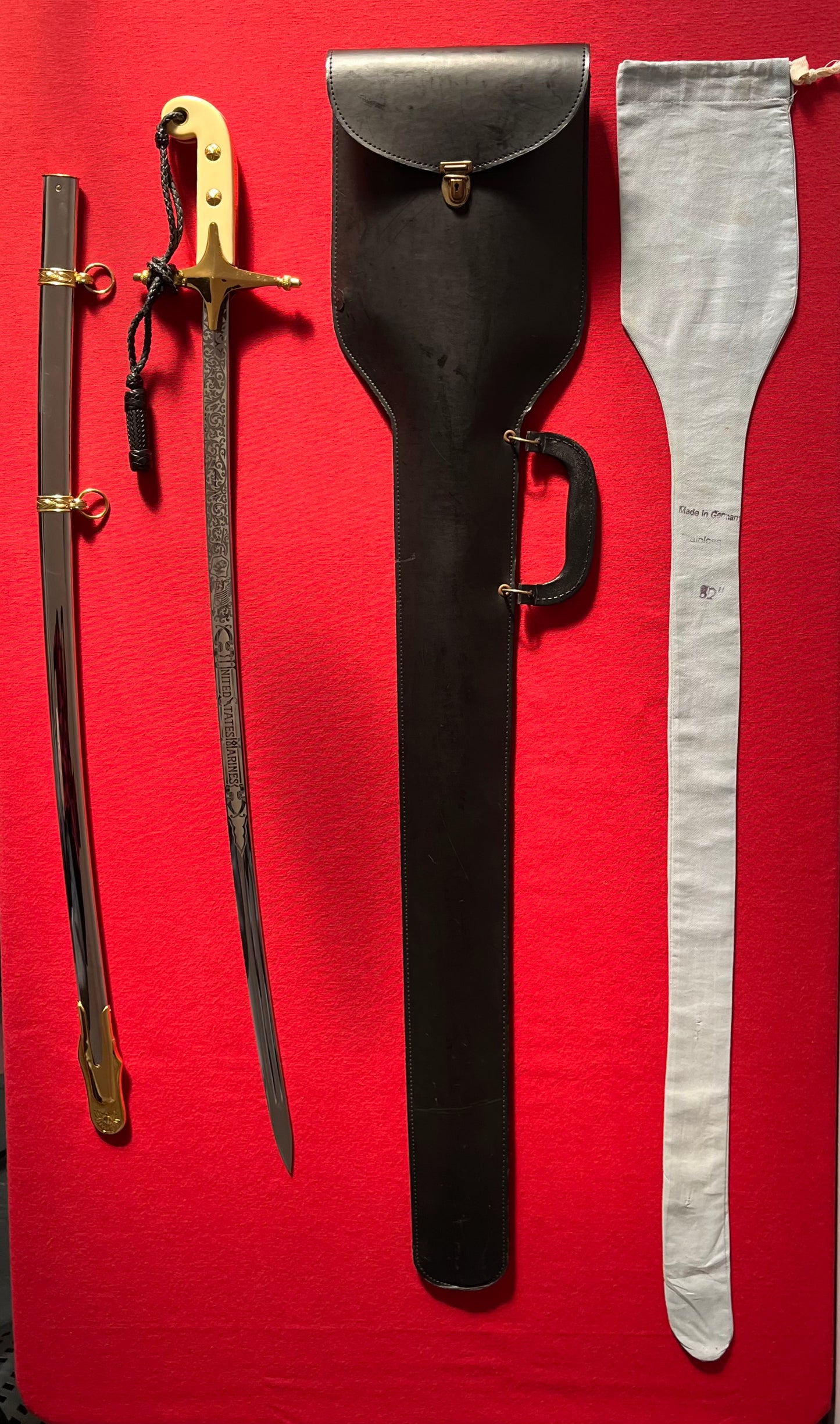 U.S Marine Corps Officer's Mameluke Sword by H.H Hilborn-Hamburger - German Made