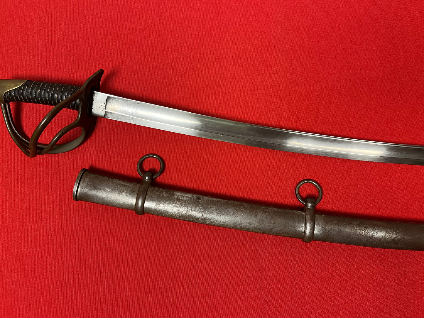 Authentic M1840 U.S. Civil War "Wrist Breaker" Heavy Cavalry Saber/Sword by W. Clauberg Solingen