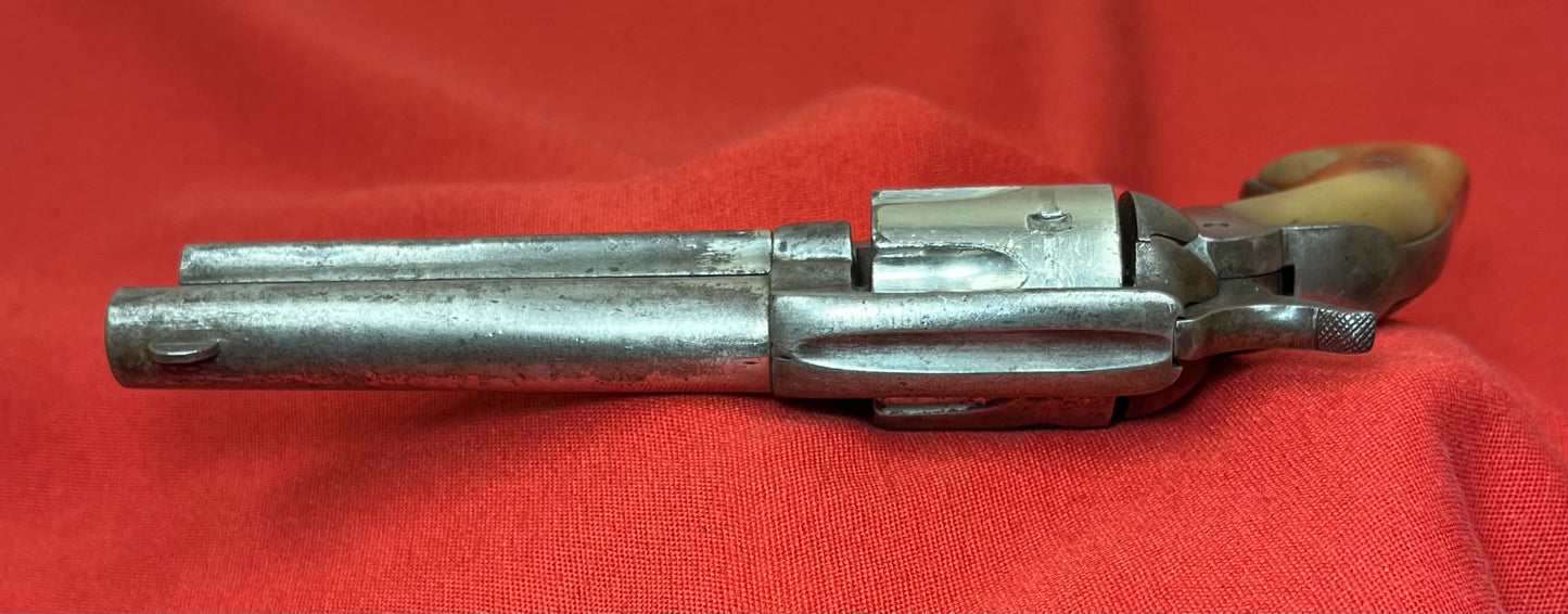 C. 1870-80 Colt Single Action Revolver Spanish Made W/ Bone Grips