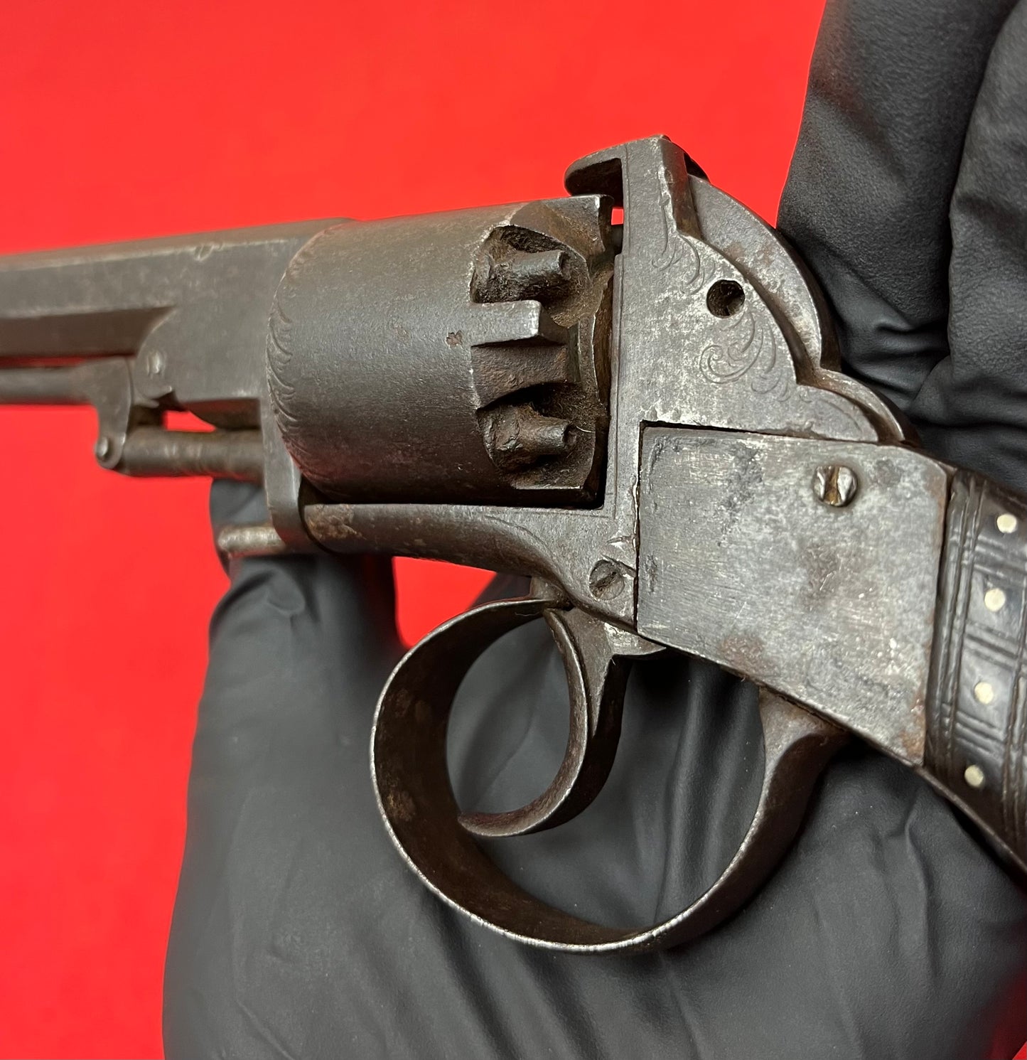 Civil War Era Webley-Bentley .44Cal Double Action Revolver W/ British Proof Marks Circa 1850s