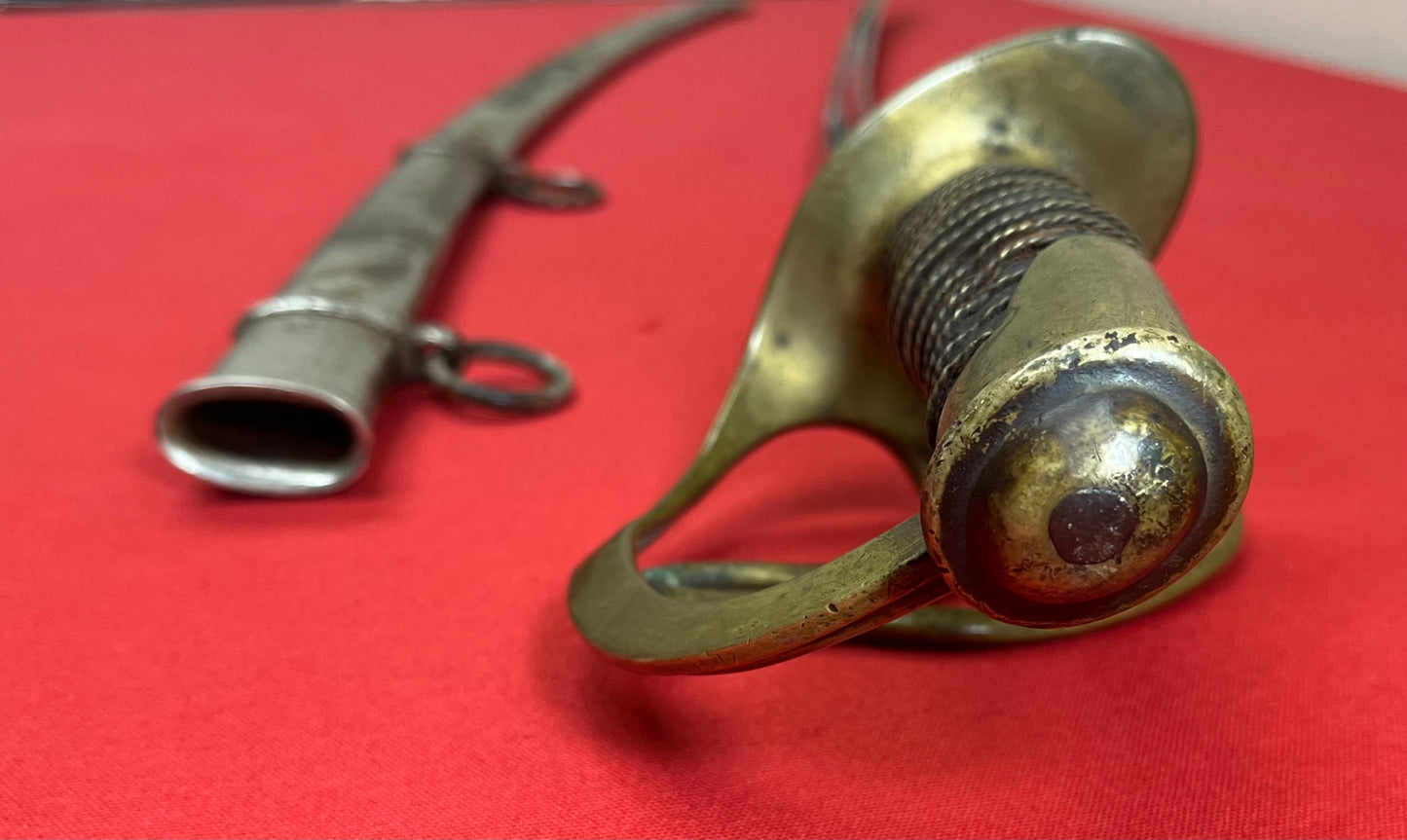 SCARCE - U.S. MODEL 1860 LIGHT CAVALRY SABER & SCABBARD BY - C. ROBY