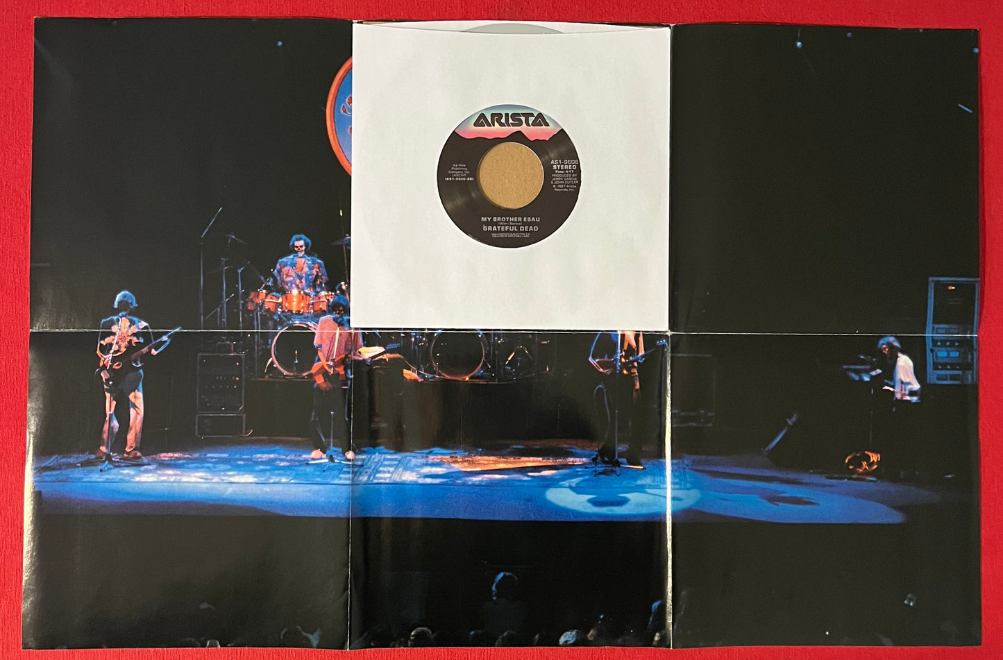 GRATEFUL DEAD- Touch Of Grey 1987 Limited Edition Colored 7" 45RPM Record / Poster Sleeve