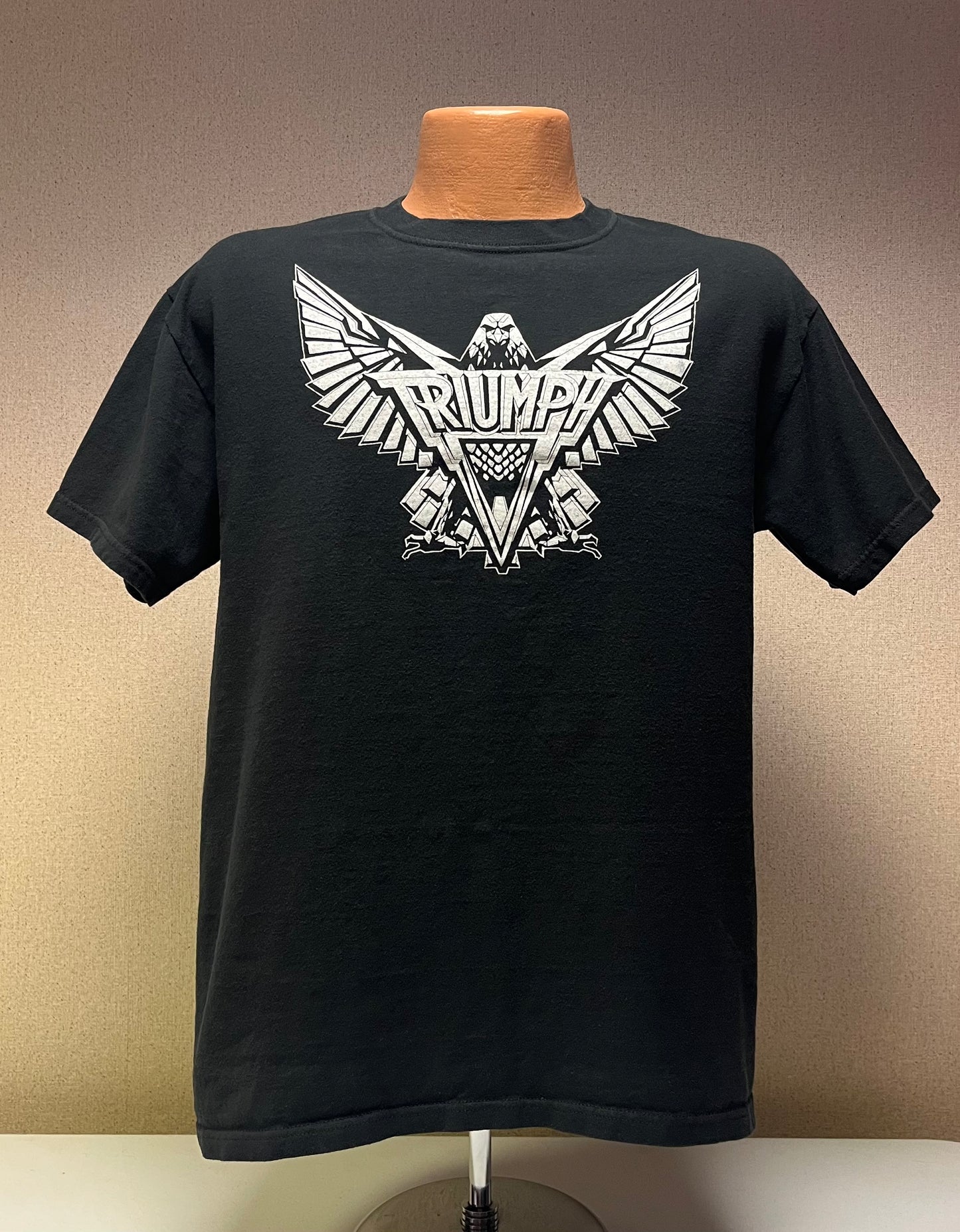 Vintage 80s-90s Triumph Band / Music T-Shirt by M&O Knits 100% Cotton - Medium