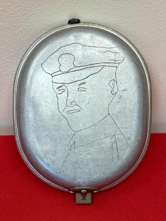 WWI U.S. M1910 (Trench Art) Mess Kit - Engraved ￼