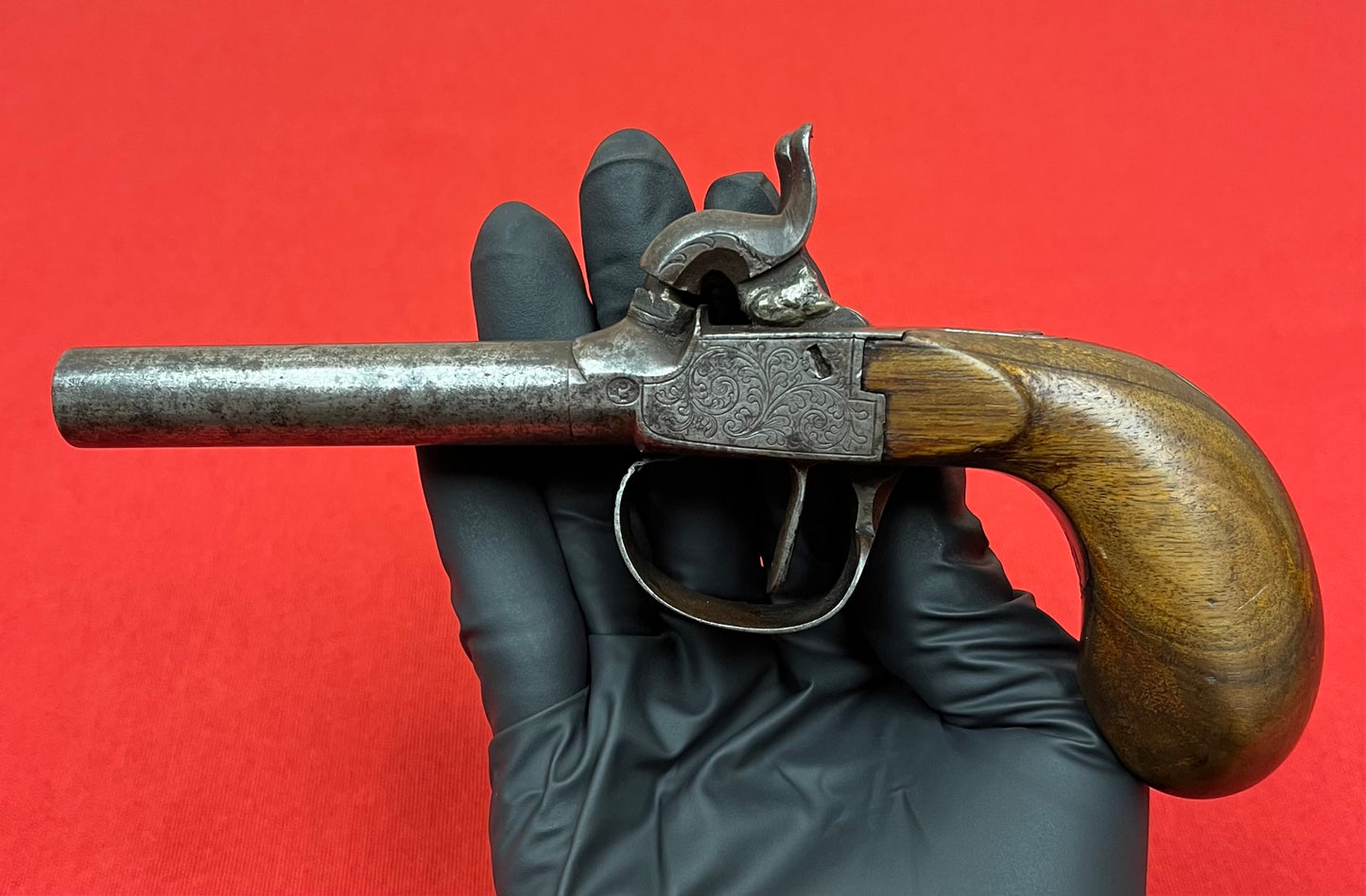 Civil War Era Belgian Double Barrel Percussion Boot Pistol Circa 1850-60