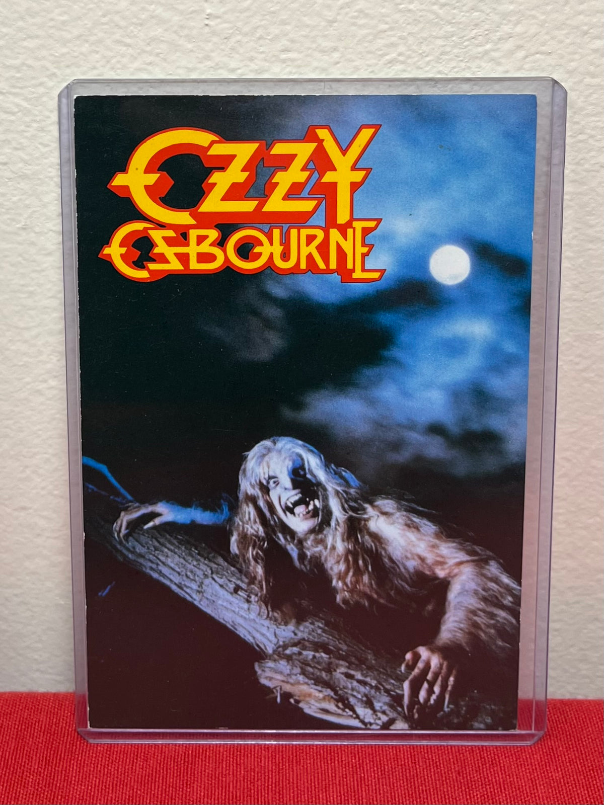 Ozzy Ozboure "Bark at the Moon" Grouping - LP Record,Tour Booklet & Postcard VTG 1980’s