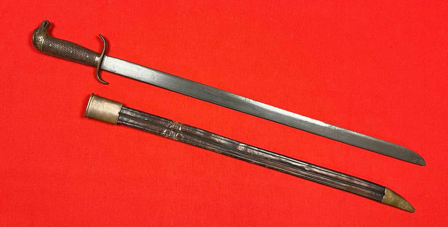 Original Spanish Officers Eagle Head Machete/Sword - Spanish American War 1898