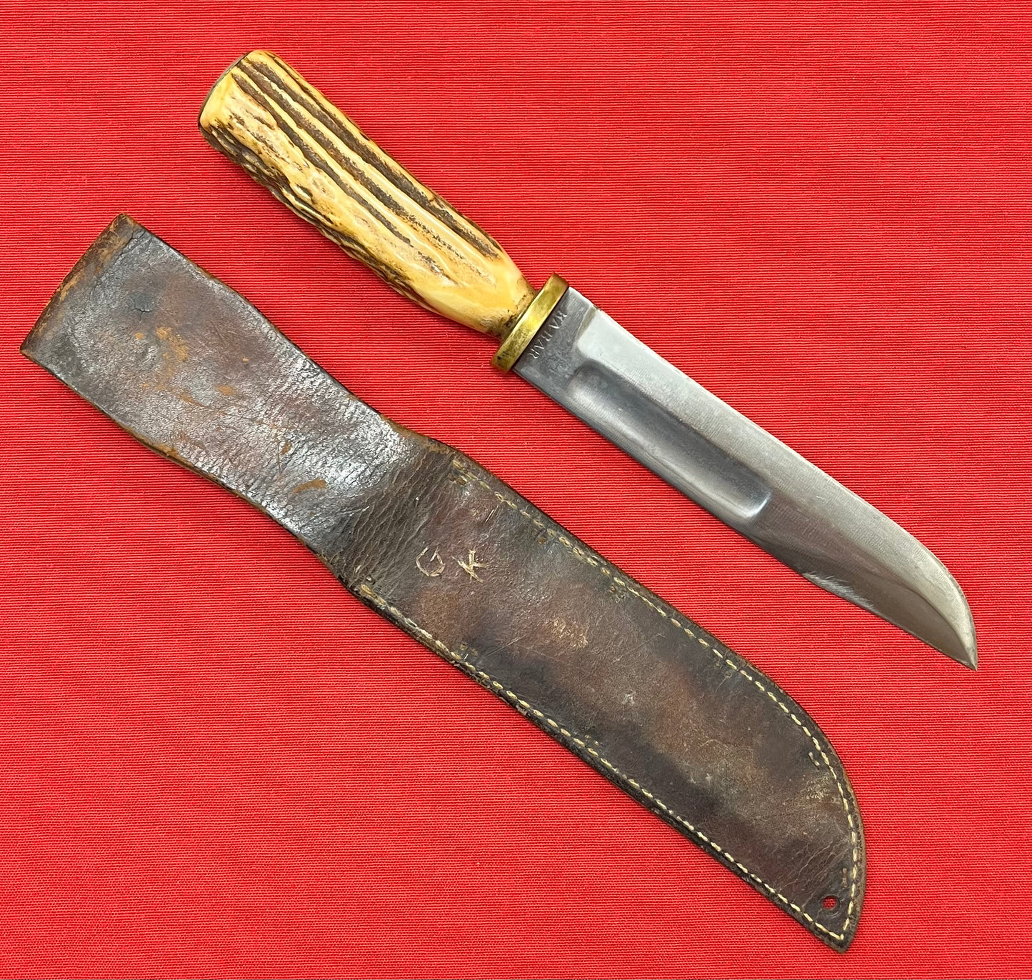 WW2 U.S.N MK2 KA-BAR Fighting Knife "Trench-Art" Theater Made #3