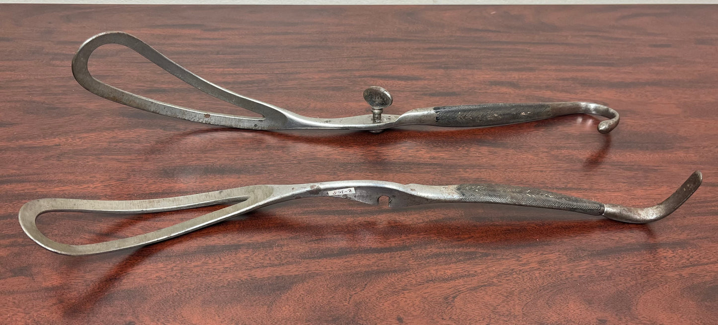 1801-1850 OBSTETRICAL BIRTHING FORCEPS LEVRET - ANTIQUE MEDICAL-CIVIL WAR ERA #6
