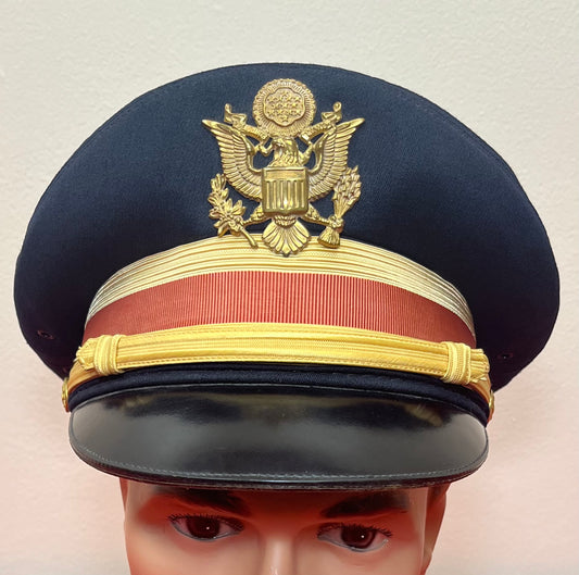U.S. Army Officer’s Visor Cap of Captain W. Groome HQ 1st Missile BN Granite, MD - (Nuclear Missile Facility) Vietnam Era  ￼
