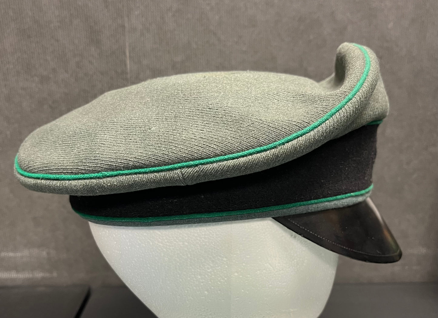 Authentic WW2 German Army Officers Visor Cap by ADEFA Missing (Eagle & Skull) Insignia ￼