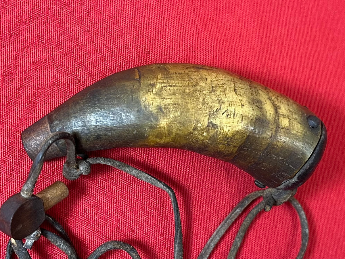 1700’s-1800’s Powderhorn Flintlock (Flash Pan) Priming 5” Small Size