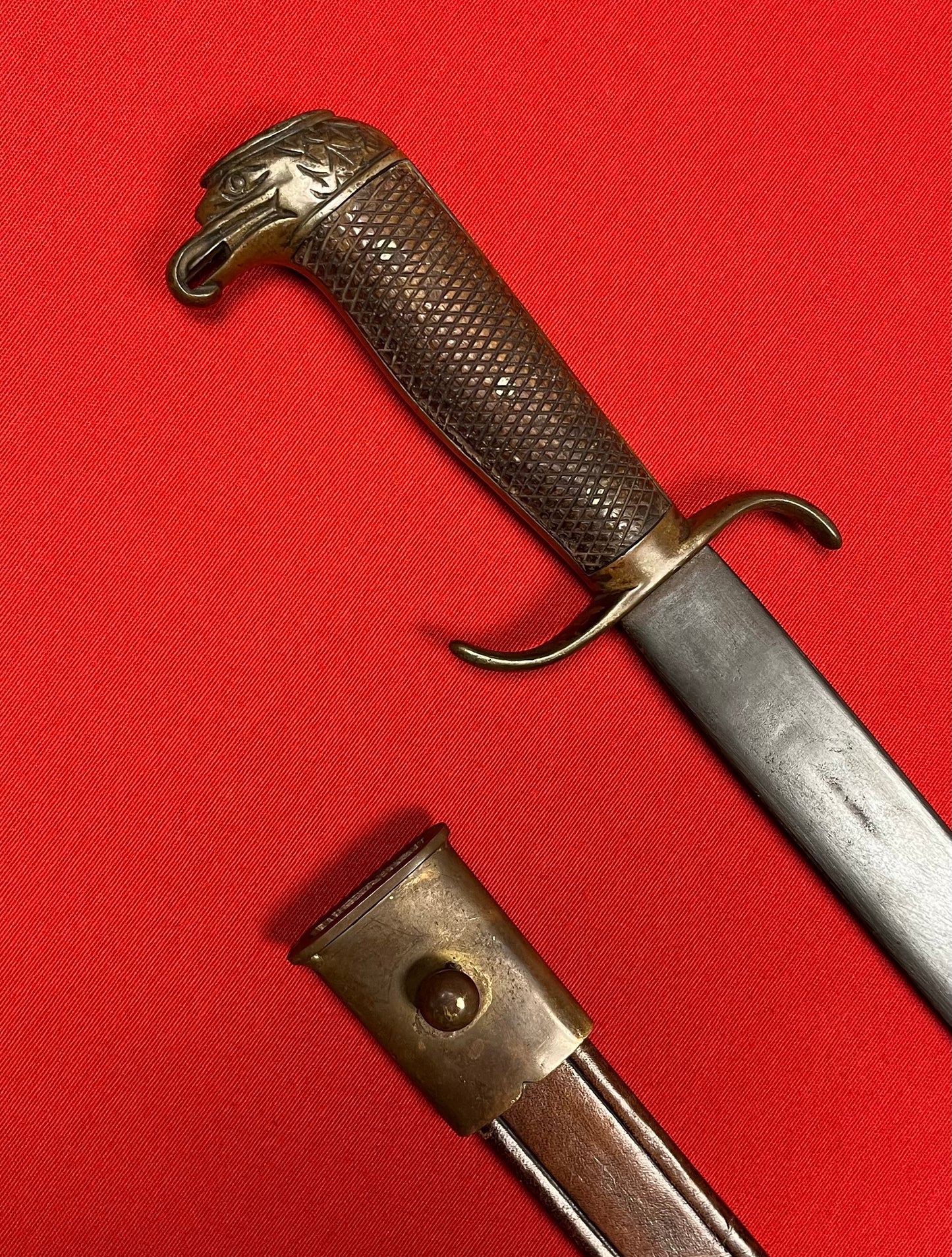 Original Spanish Officers Eagle Head Machete/Sword - Spanish American War 1898