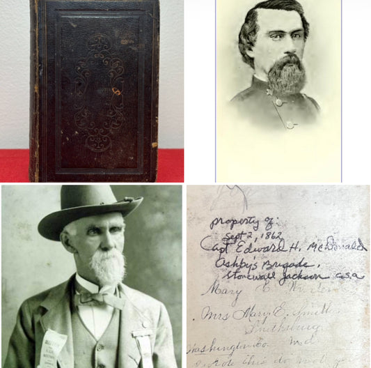 Civil War Bible Personally Owned by Maj. Edward H. McDonald of the 11TH VA C.S.A. - Gettysburg & Antietam
