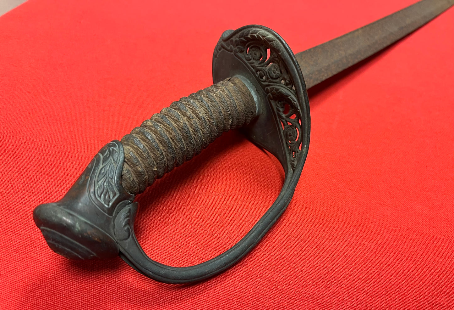 Civil War M1850 Foot Officers Sword Battlefield Pickup - Relic Condition