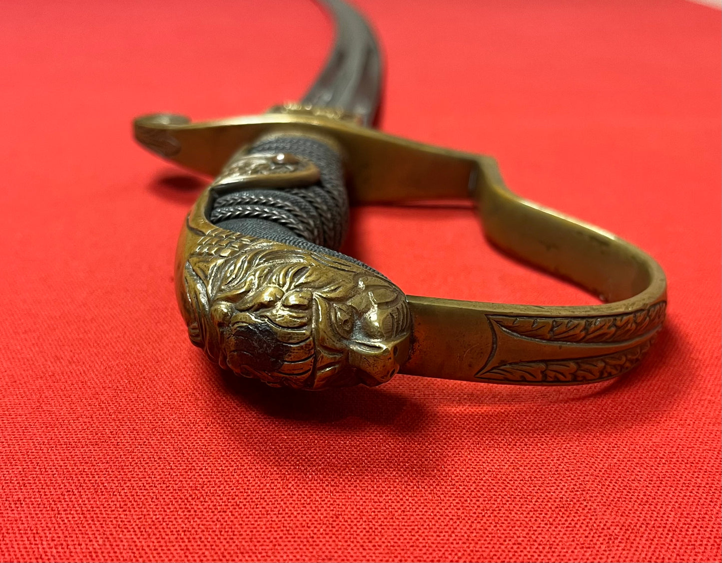 WW1 Imperial German (Jawless Lion Head) Artillery Officer’s Sword 1915 Dated