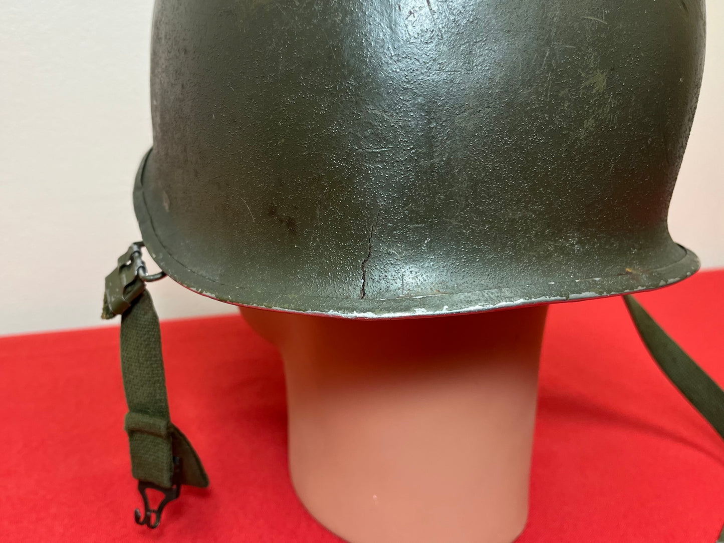 Authentic U.S. M1 Helmet & Liner Named W/ Insignia - Vietnam Era