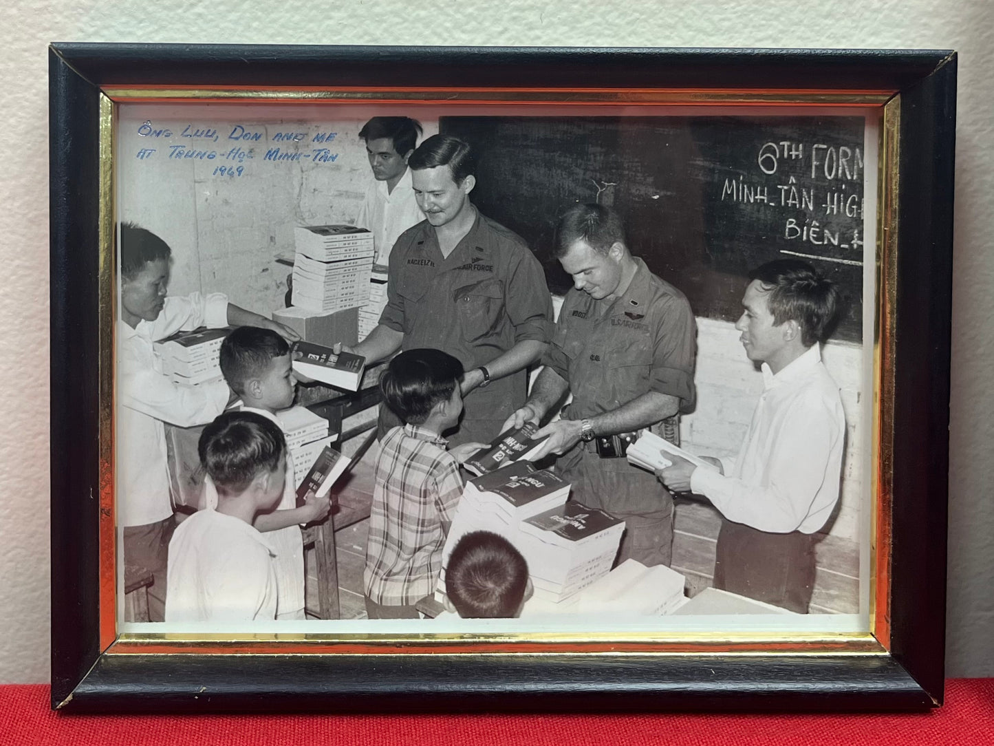 VIETNAM WAR - ORIGINAL PHOTOS IN FRAMES AVIATION (SET OF TWO) 8X10 & 7X5