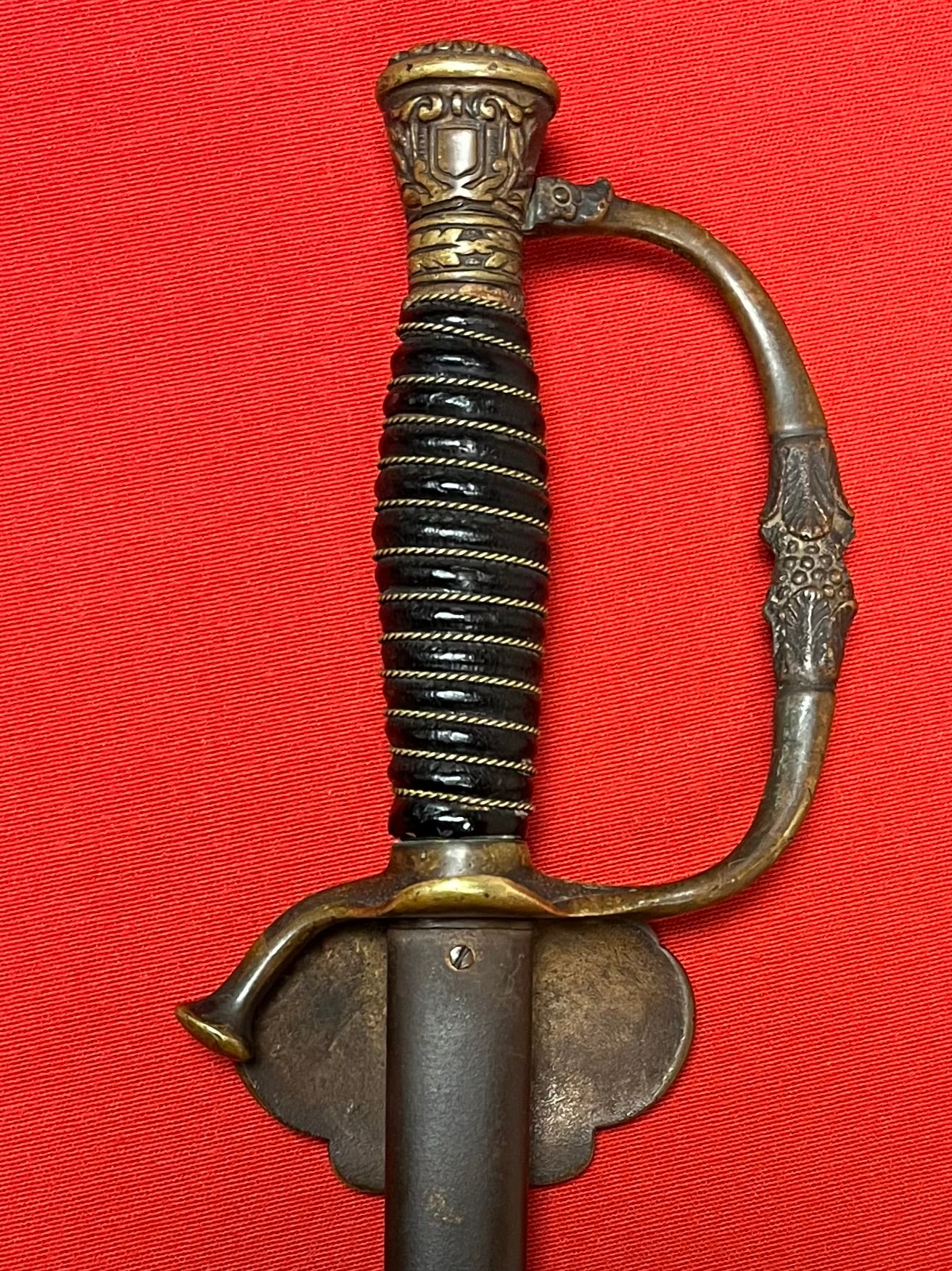 1800’s Sons of Veterans GAR Sword & Scabbard Etched Blade General Grant 1861-65