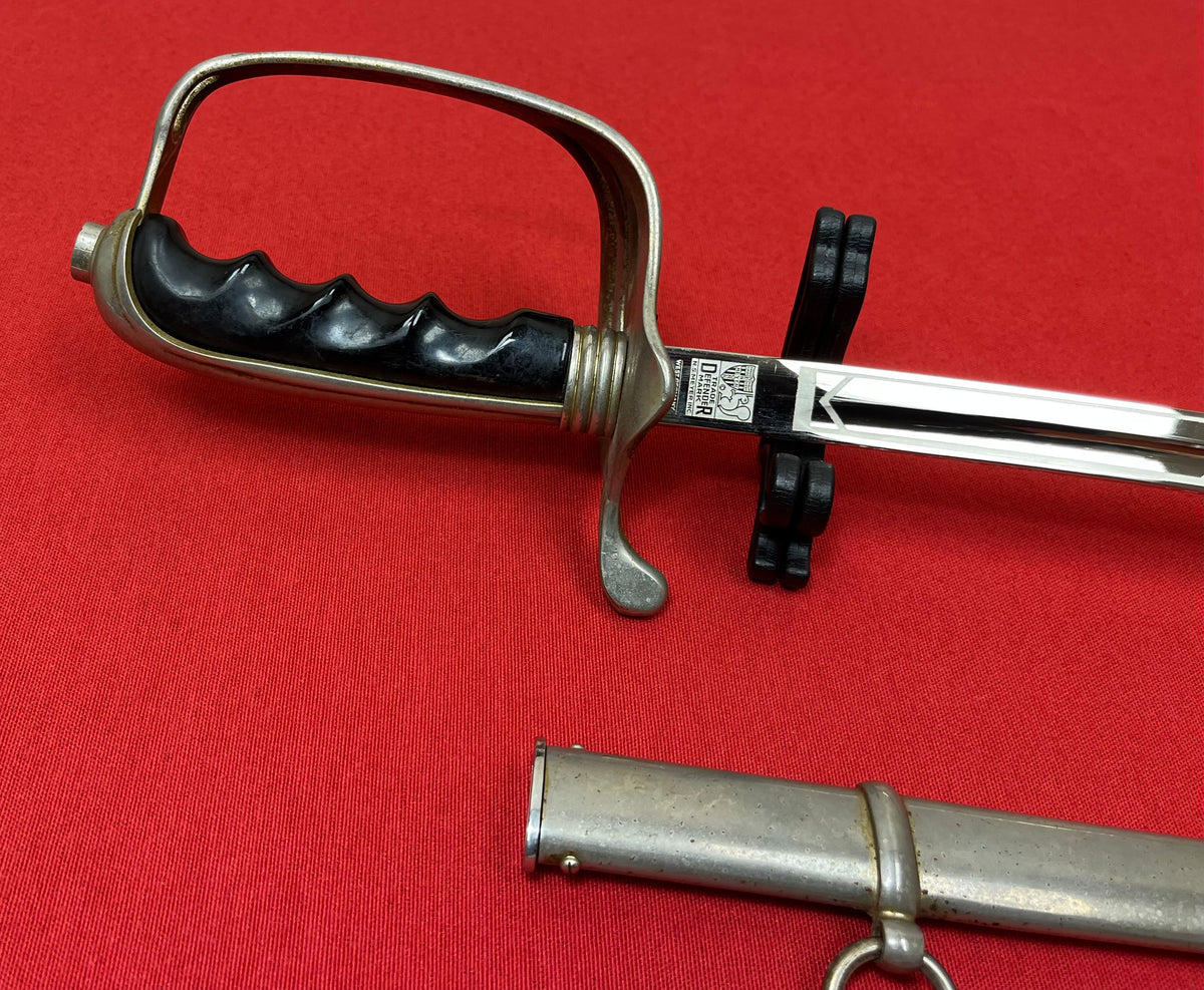 WW2 Era U.S. M1902 Officer’s Sword & Scabbard Engraved-Eastern Military Academy