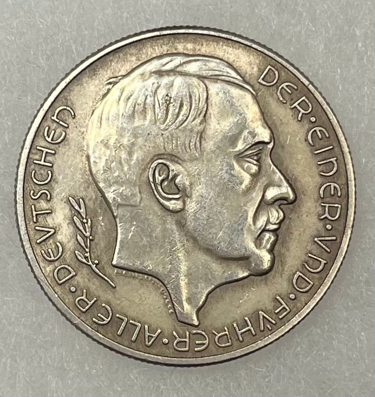 WWll German Annexation of Austria (Anschluss) 1938 Silver Commemorative Medal