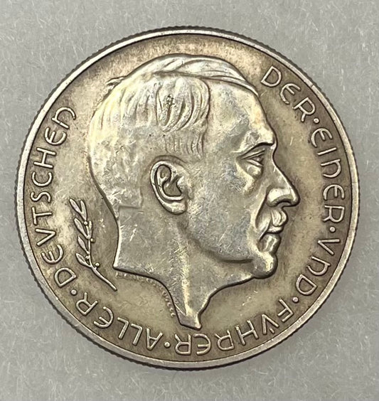 WWll German Annexation of Austria (Anschluss) 1938 Silver Commemorative Medal