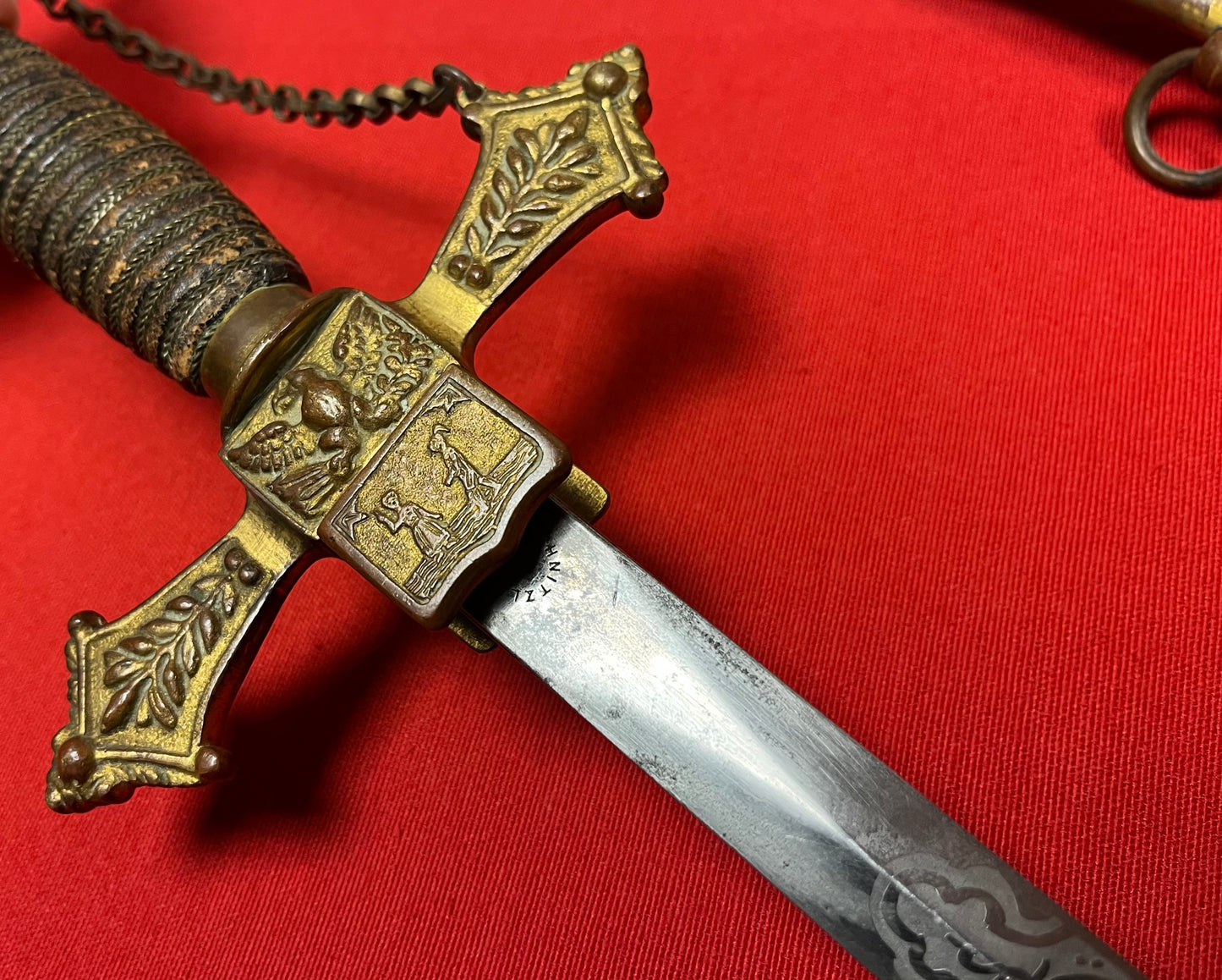 1872 Knights of the Golden Eagle Fraternal / Masonic Sword - Engraved