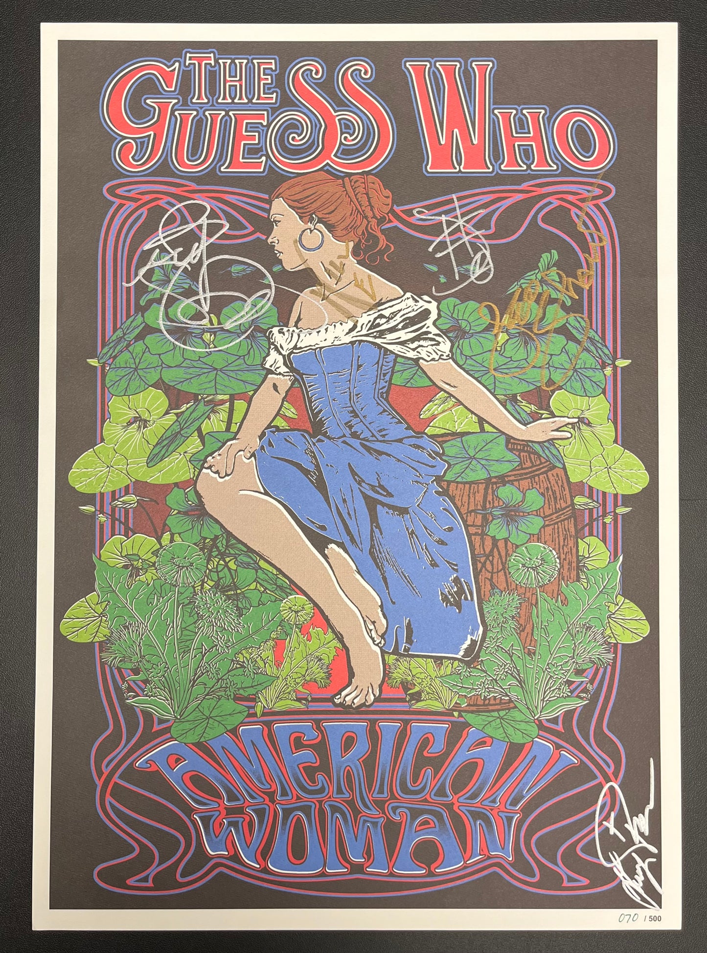 The Guess Who - American Women Signed / Autographed Poster Limited Edition 70/500