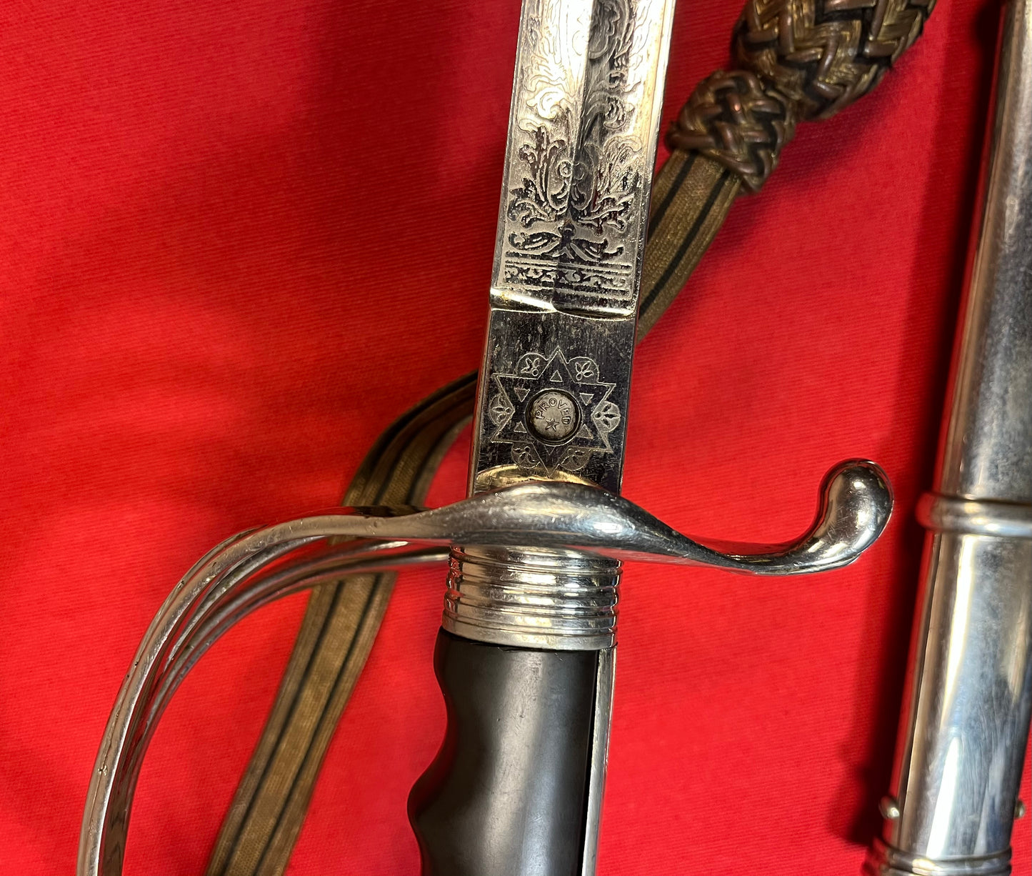 PRE-WW2 U.S. M1902 Officer’s Sword W/ Hanger & Belt ￼