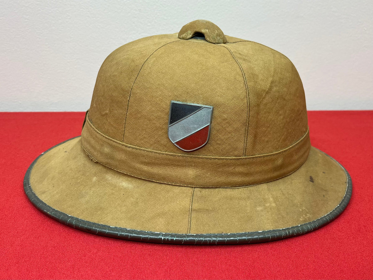 Original WWII German Heer Army Tropical Pith Helmet 1st Pattern