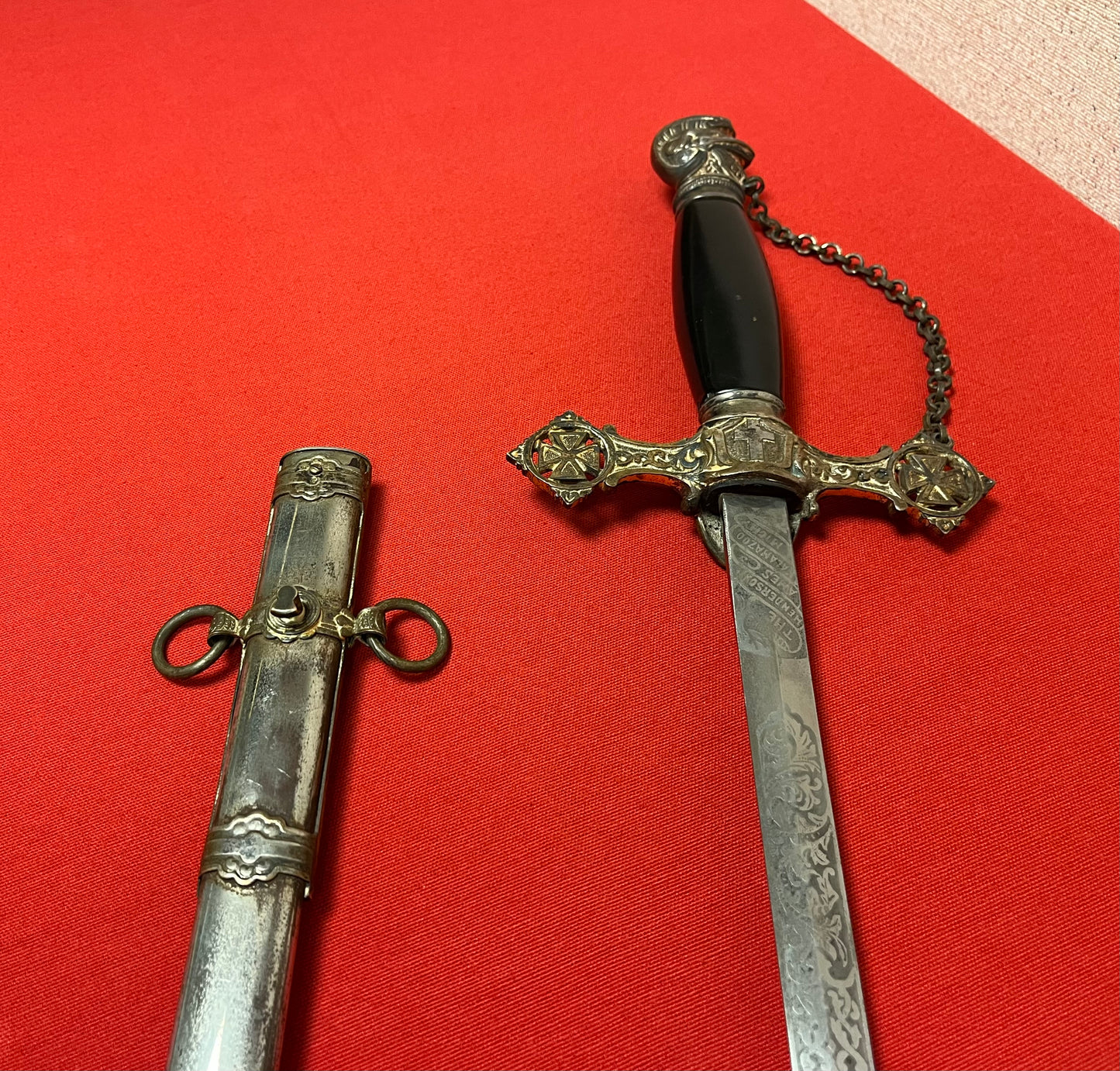 1890’s Knights Templar Fraternal Order Sword (Named & engraved) by Henderson-Ames Co.