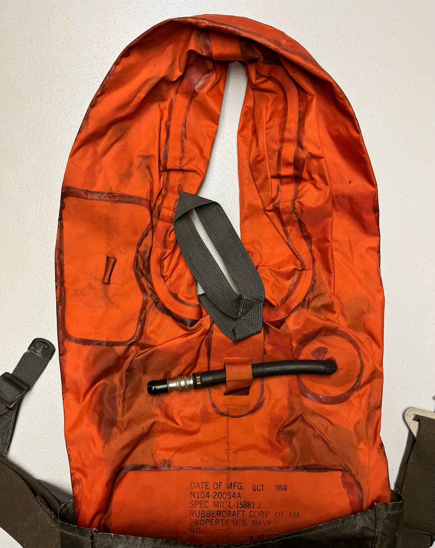 Vietnam Era / U.S / Navy Life Preserver Vest 1968 Dated