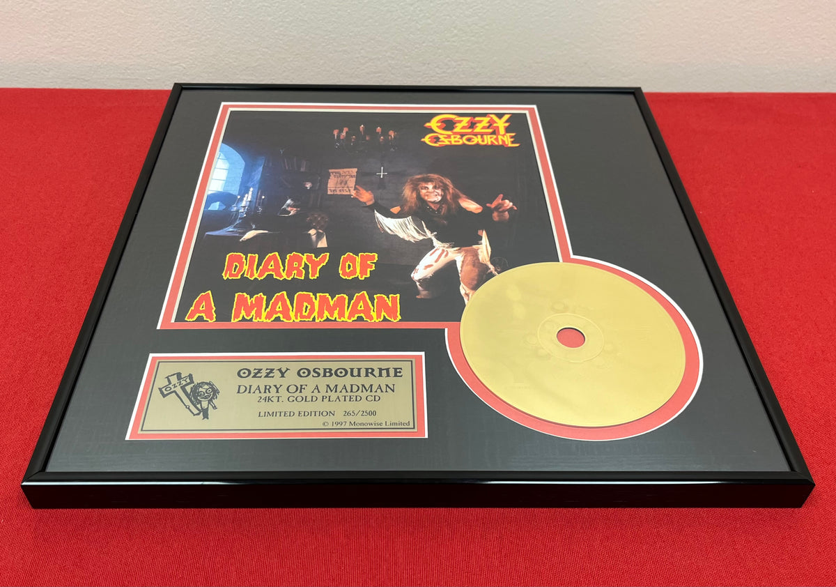 Ozzy Osbourne - 24KT Gold Plated CD (Limited Edition) Diary of a Madman 265 of 2500 1997