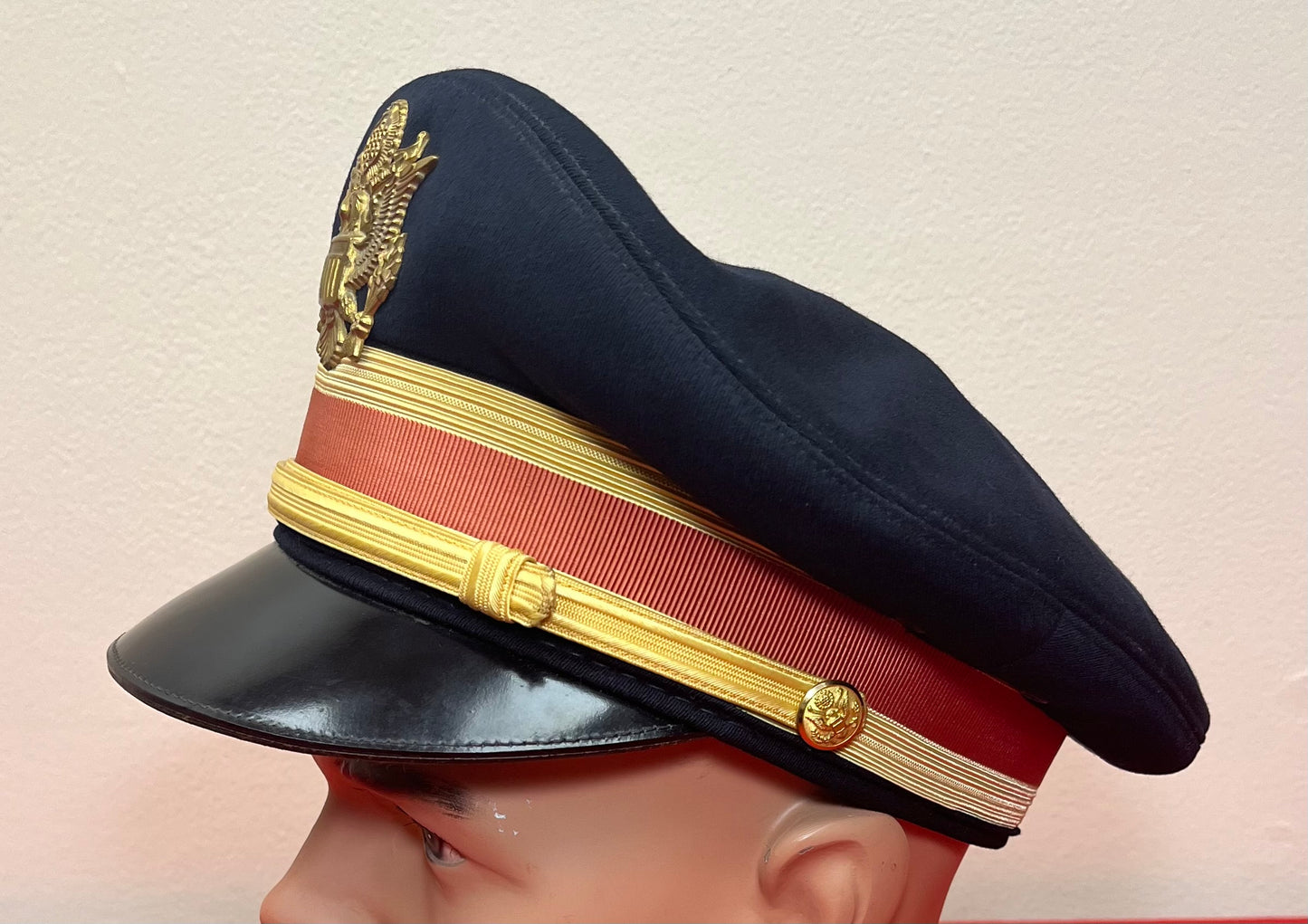 U.S. Army Officer’s Visor Cap of Captain W. Groome HQ 1st Missile BN Granite, MD - (Nuclear Missile Facility) Vietnam Era  ￼