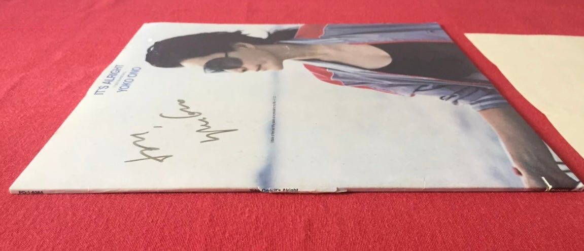 Yoko Ono- WHYY Radio Station LP Record (Personally Owned) & Signed Copy w/ Letter 1 of 50 Beatles!!!