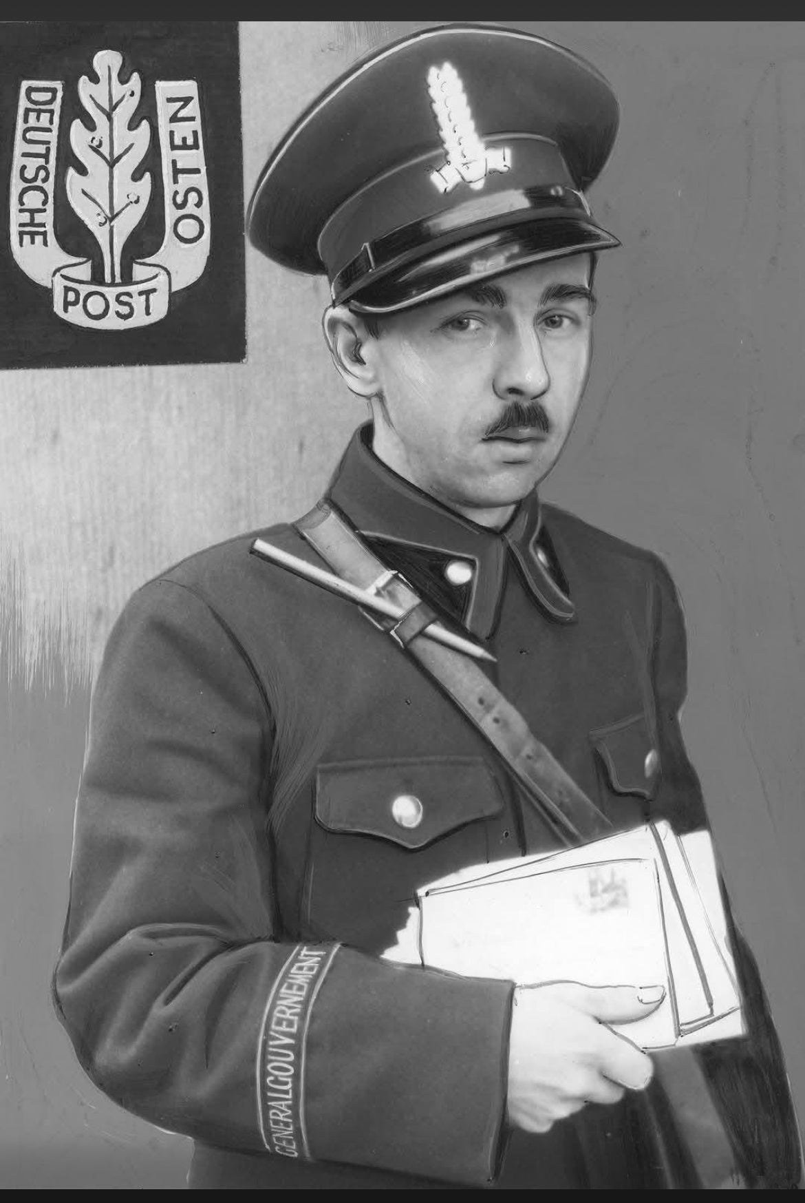 WW2 WWll German “Deutsche Post Osten" German Postal Workers Patch 1939 Poland