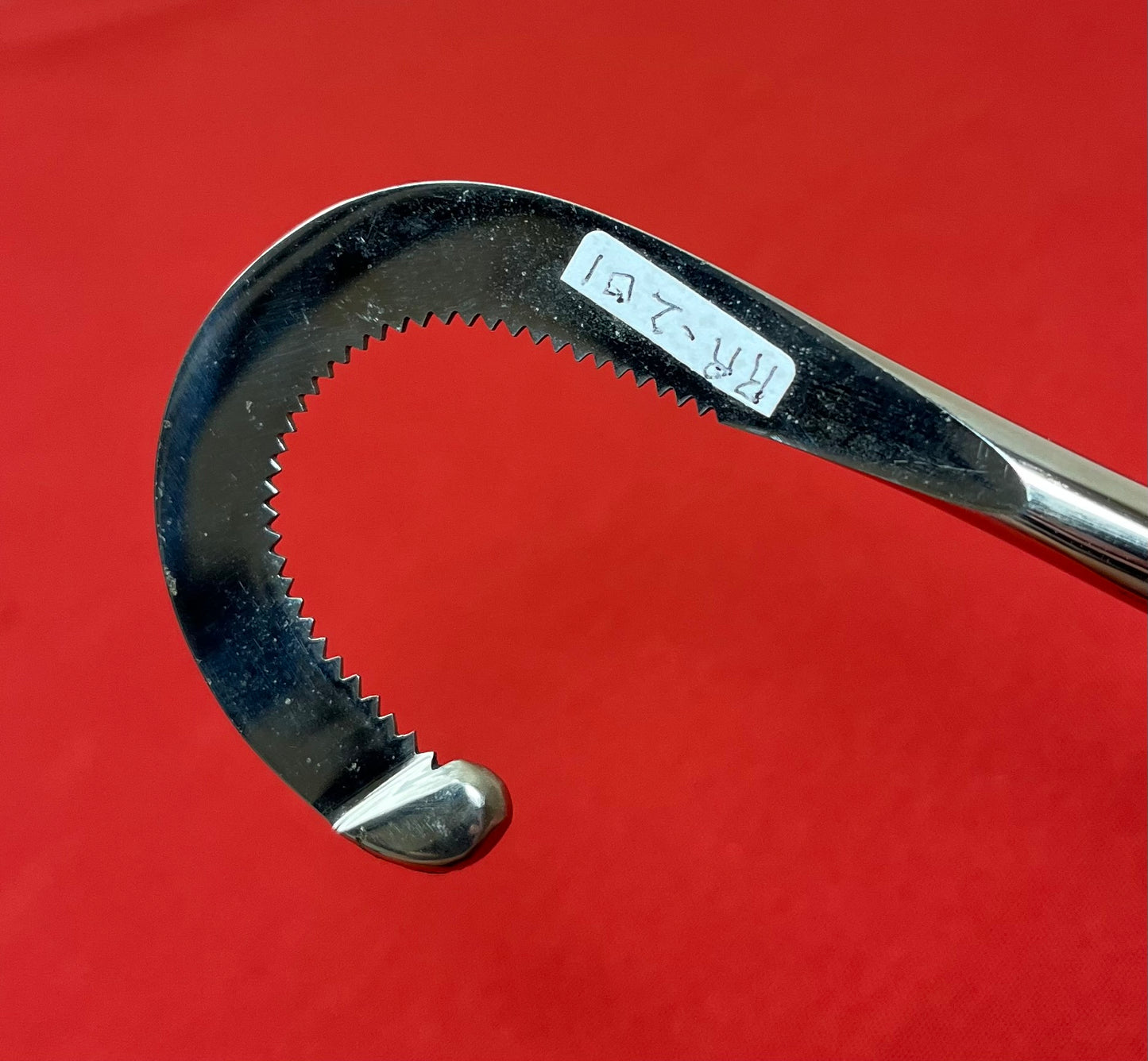 1800'S OBSTETRICAL DECAPITATING HOOK by HILLS & CO.- ANTIQUE MEDICAL EQUIPMENT