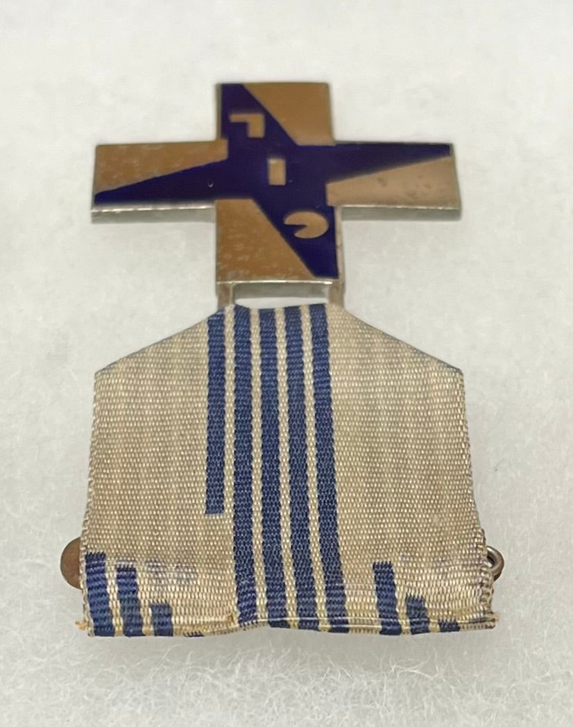 WW2 Italy Blue Cross of Merit Mussolini's Fascist Youth Organization Boy’s 14-18