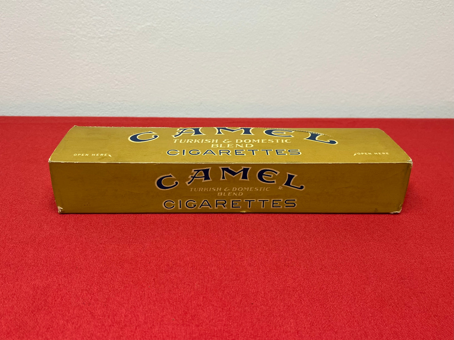 AUTHENTIC WWll ERA CAMEL CIGARETTE CARTON W/ REPRODUCTION PACK