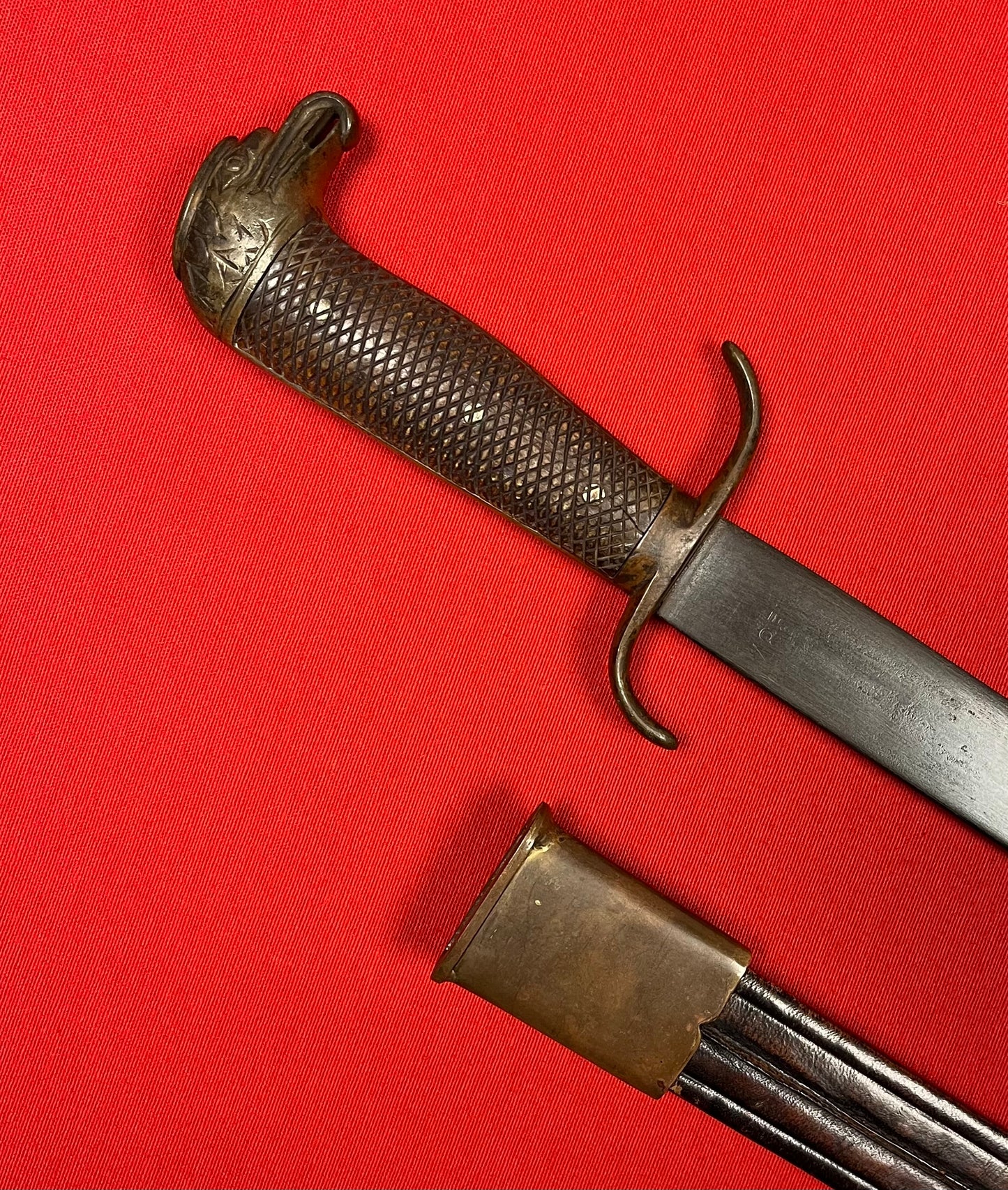 Original Spanish Officers Eagle Head Machete/Sword - Spanish American War 1898