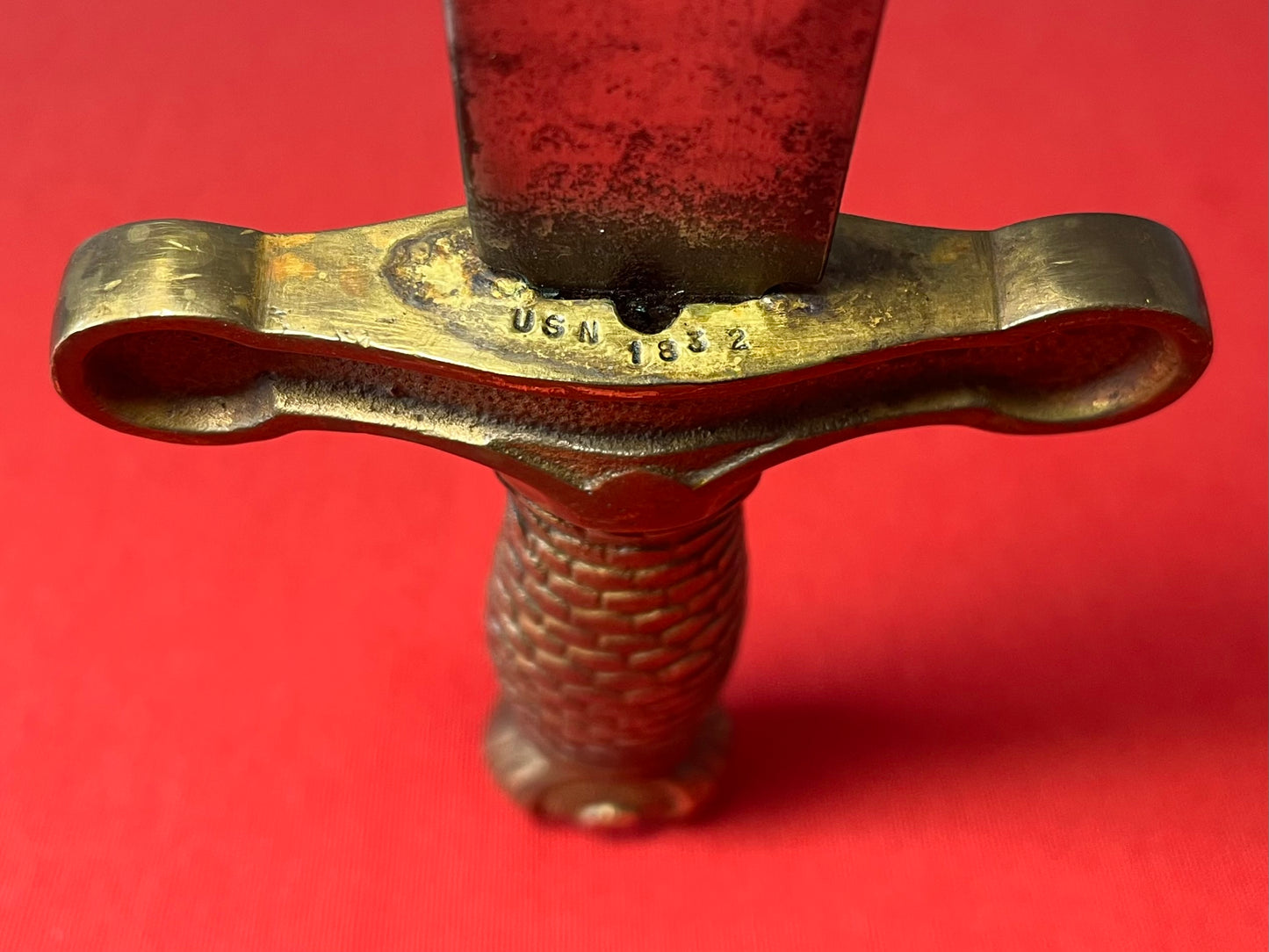 1870 U.S.N Naval Style “Boarding” Short Sword - Guard Stamped U.S.N 1832 M-1832