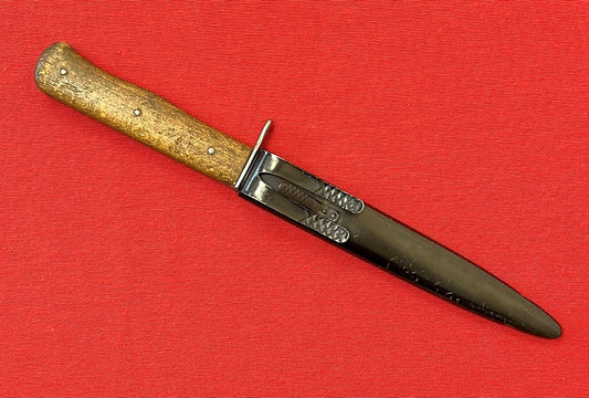 WW2 German Wehrmacht - Luftwaffe Boot Knife (No.6) “Stick Eagle” Marked Blade