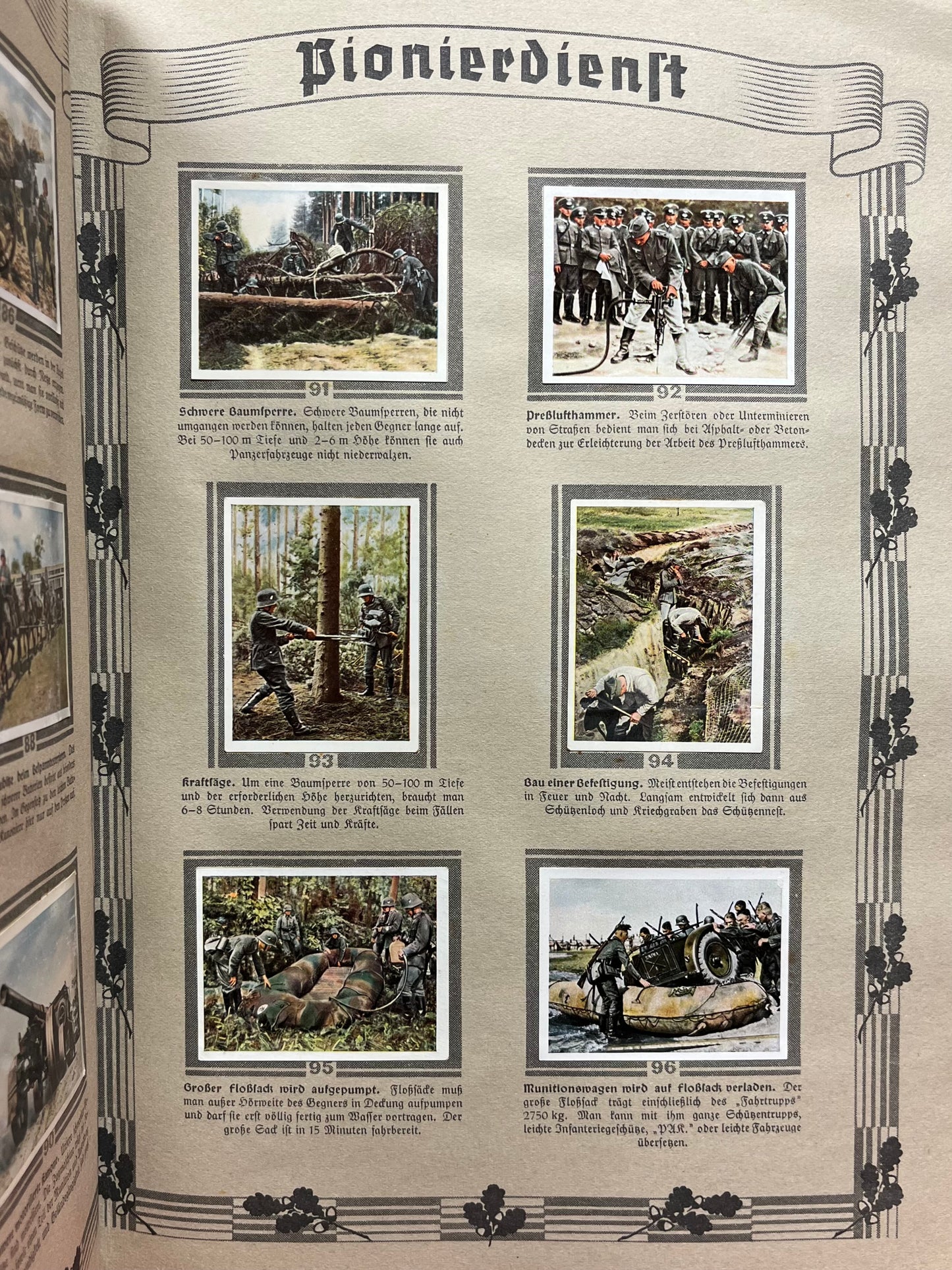 WW2 Era German Cigarette Card Album ‘Die Deutsche Wehrmacht’ 1936