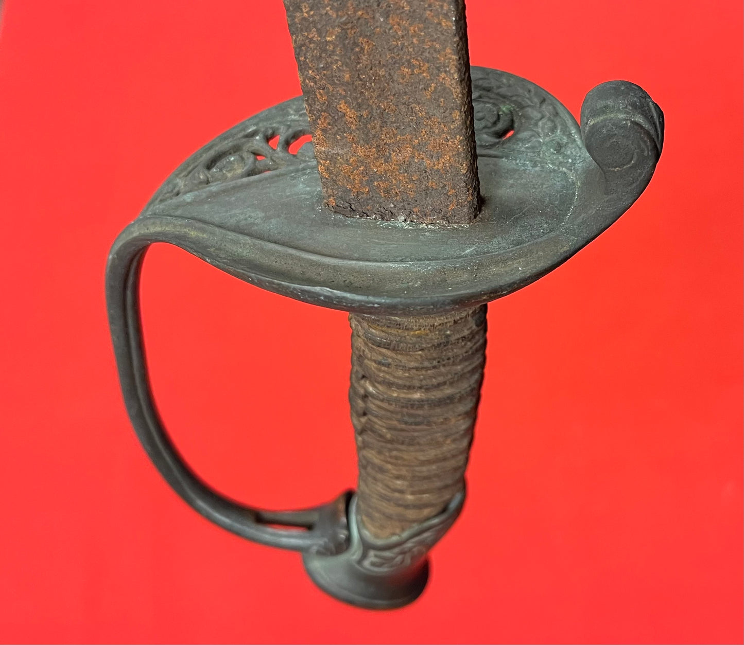 Civil War M1850 Foot Officers Sword Battlefield Pickup - Relic Condition