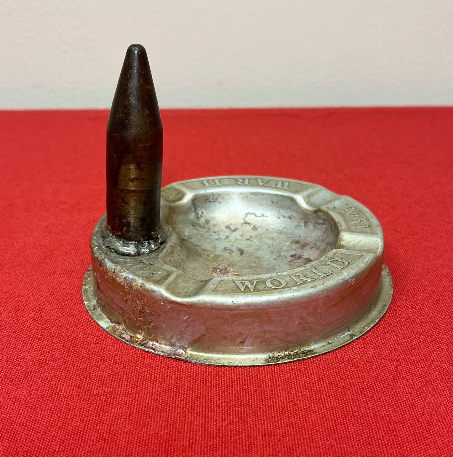 WW2 U.S. 20MM ROUND PROJECTILE (TRENCH ART) ASHTRAY